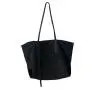 Large Capacity Women's Casual Tote Bag Simple Nylon Canvas Shopping Bag with Custom Logo Cartoon Pattern for Everyday Use