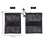 Wholesale Custom Logo Durable Black Drawstring Nylon Mesh Bag Gym Travel Sports Luggage Storage Net Bag