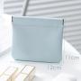 KBW778  Simple PU Leather Coin Purse Fashion Popper Self-closing Portable Digital Storage Bag Carry-on Mini Lipstick Makeup Bag