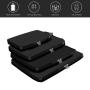 Custom Logo Luxury 4/5 Pcs Compression Packing Cubes Travel Storage Expandable Luggage Organizer Bags Set