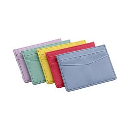 Slim card holder wallet cheap price rfid pvc leather card sleeve card holder for promotion