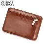 CUIKCA Credit Card Holder Pu Leather Mens Black Minimalist Business Simple Wallets Oem Hot Money