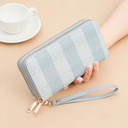 OEW208 Business ID Credit Card Holder Hot Sale Fashion Design Women Wallet Long Handhelding Wallet Double Zipper Coin Purse