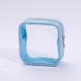 Keymay New Fashion Purple Change Wallet Cute Transparent Coin Purse Key Card Bag Small Pvc Cosmetic Bag Clear Zipper Pouch