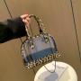 Fashion Chain Shoulder Bag Ladies Crossbody Bags Summer Hot Selling Leopard Clear PVC Shell Handbags