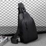 Waterproof Men'S Chest Bag Pure Color Crossbody Bag Men Oxford Cloth Sports Chest Bags For Men