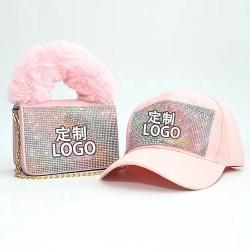 Handbag and cup Sets For Girls Custom women fashion handbags Purses Velvet Crossbody Bag Ladies wholesale women handbag
