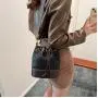 2024 Custom Drawstring PU Leather Bucket Bags Handbags For Fashion Women