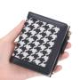 ZR522 Fashion Versatile Woman Short Wallet Lattice Card Holder Case Girl  Purse Female Money Clip Billfold Zipper PU Leather