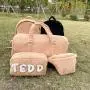 Keymay RTS Stock Winter Soft Teddy Cloth Cosmetic Bag Portable Ladies Travel Zipper Pouches Terry Plush Sherpa Make up Pouches