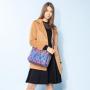 Lovevook 2021 New famous designer Geometric luminous shoulder bags lady fashion pu leather reflective handbags women