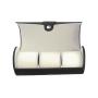 Genuine Leather Watch Storage Case Travel 3 Watch Case Leather Watch Roll For Men