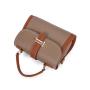 High Quality Luxury PU Leather Crossbody Shoulder Bag Single Strap Zipper Lock Fashionable New Design Women Customizable Brand