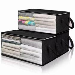 SN020 Hot Sell Non Woven Fabric Storage Bag Waterproof Foldable Clear Window Organizer High Quality Storage Box