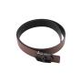 Reversible Black & Brown Genuine Leather Belts For Men With Custom Luxury Stainless Steel Buckles