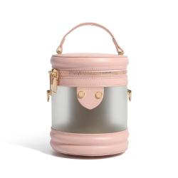 2024 Vegan Leather Lady Bucket Handbags Clear PVC Purse And Handbag For Women Design