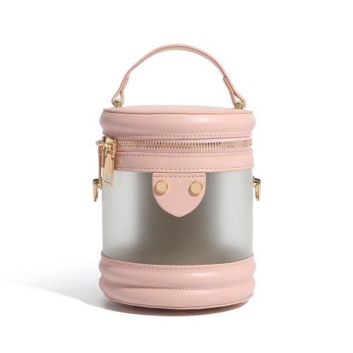 2024 Vegan Leather Lady Bucket Handbags Clear PVC Purse And Handbag For Women Design