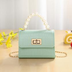 Pearl Crocodile Pattern Women Designer Bags PVC Bag Fashion 2023 Summer Latch Stylish Bags For Women
