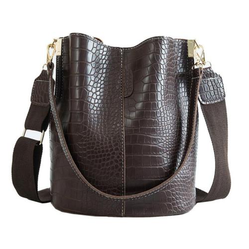 OEM395 New Fashion Crocodile Patten Crossbody Bag For Women Shoulder Bag Female Women Bags Luxury PU Leather Bucket Handbag