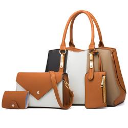 KBW243 Hot Selling Fashion Clash Women Bag Lady Handbag Shoulder Crossbody Bag Mother and Child Bag Four Pieces Set
