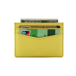 Slim card holder wallet cheap price rfid pvc leather card sleeve card holder for promotion