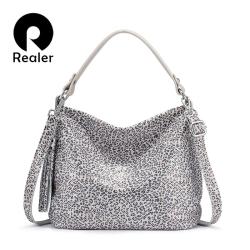 2022 hot sale REALER Dropshipping Shoulder Crossbody Bags Ladies Totes Hand bags custom Hobo bags Genuine Leather women handbags