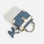 Casual Trendy Denim fabric Square-shaped Bag Comfortable Available In Stock Fashion Elements Handmade Canvas Charm