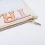 Chenille Letter Small Makeup Bag for Women Multi-purpose PVC Clear Zipper Pouch Waterproof Snacks Portable Lipstick Case