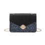 2024 New Fashion Women's Joker PU Shoulder Messenger Bag Wholesale Personalized Sequin Small Square Bag Portable Single Strap