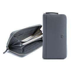 Women's RFID Blocking Leather Zip Around Wallet Large Clutch Travel Purse