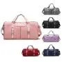 source manufacturer custom women gym sport duffle bag carry on tote overnight travel weekend bag with shoe compartment