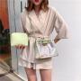 Wholesale Transparent Clear PVC Women Handbags Fashion Tote Beach Bag Ladies Shoulder Bag