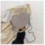 New Advanced Diamond Love Mini Chain Underarm Bag Fashionable Handheld Crossbody Bag