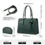 LOVEVOOK Fashion Modern Business Office Work Bag Waterproof PU Leather 15.6 Inch Computer Laptop Tote Bag for Women