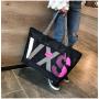 Gelory Large Capacity Waterproof Dry And Wet Separation Shoulder Travel Bag Women Shopping Alphabet Beach Bag