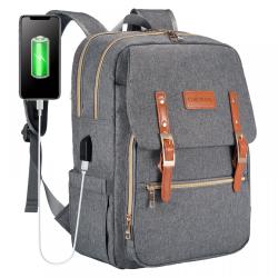 LOVEVOOK hot sale brand custom  Backpack fashion casual  Work Bag with USB Port Travel School Bag Laptop Backpacks