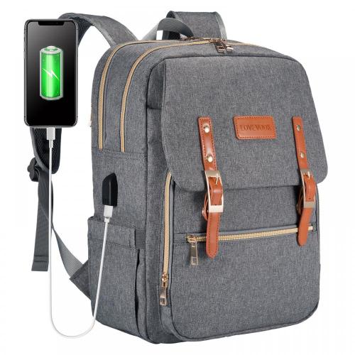 LOVEVOOK hot sale brand custom  Backpack fashion casual  Work Bag with USB Port Travel School Bag Laptop Backpacks