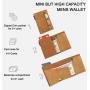 Wholesale Crazy Horse Leather Wallet Automatic Pop up Credit Card Coin Purse Aluminum Wallet