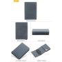 OEP005 Custom Smart Card Holder Aluminium Pop Up PU Leather Men Credit Card Holder RFID Wallet With Card Holder
