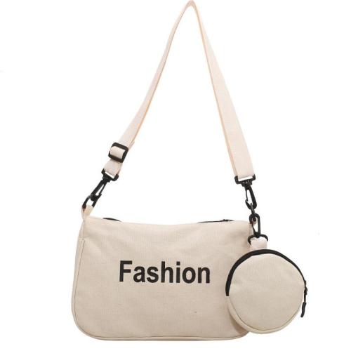 HR274 New Fashion Letter Simple Canvas Crossbody Square Bag INS Small Messenger Bag Coin Holder Decoration Sling Sports Bag