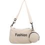 HR274 New Fashion Letter Simple Canvas Crossbody Square Bag INS Small Messenger Bag Coin Holder Decoration Sling Sports Bag