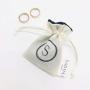 Custom Jute Lining Satin Hessian Burlap Jewelry Bag Jute Drawstring Mini Tea Coffee Packing Gift Jute Pouch