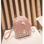 ZR422 Girls' Backpacks Are Versatile And Stylish with Small Checked Schoolbags Cosmetics Women Bag Female Backpack Mini Zipper