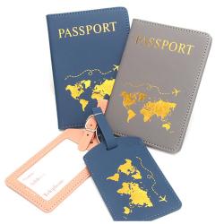 ZR601 New RFID PU Passport Bag Baggage Tag Travel Document Luggage Tag Passport Cover Multi Card Wallet Ticket Passport Clip