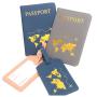ZR601 New RFID PU Passport Bag Baggage Tag Travel Document Luggage Tag Passport Cover Multi Card Wallet Ticket Passport Clip