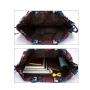 Nylon travel drawstring backpack waterproof folding storage sports fitness bundle pocket bag