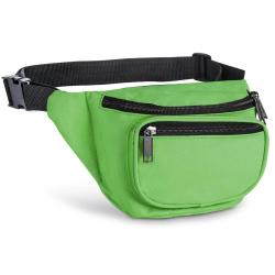 Gelory Multicolor 600D Polyester Zippered Compartments Adjustable Waist Sport Fanny Pack Bag Waist Bag