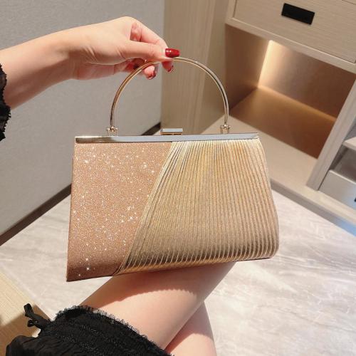 New twinkling women party clutch bag purses with handle dinner dress handbag evening wedding wrinkle clutch handbags for women