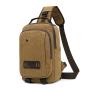 MGB013 Outdoor Running Chest Bags for Men Crossbody Chest Shoulder Bag With Earphone Hole Single Shoulder Messenger Bag