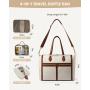 LOVEVOOK 4 in 1 Travel Duffel Bag for Women 4pcs Set Overnight Weekender Carry on Handbags Large Hospital Bag for Labor Delivery